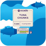 Ocado Pole &amp;amp; Line Caught Tuna Chunks in Spring Water   4 x 160g