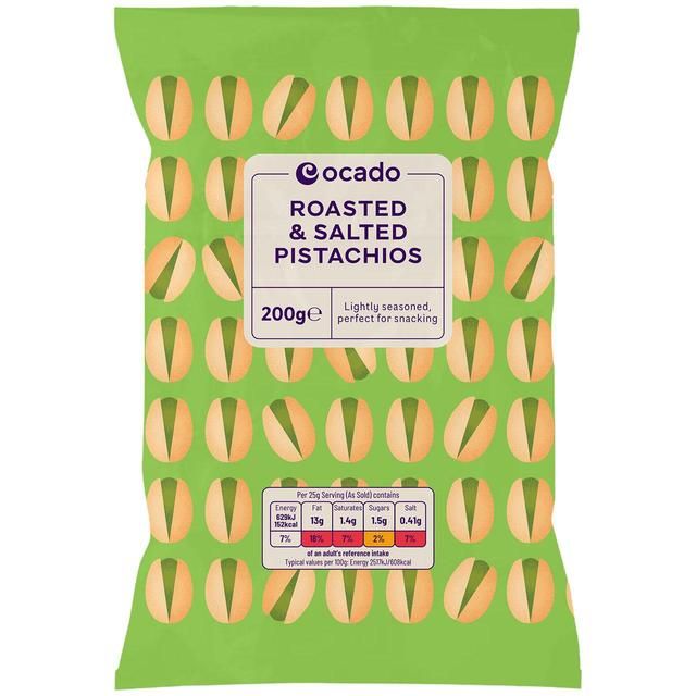 Ocado Roasted &amp;amp; Salted Pistachios   200g