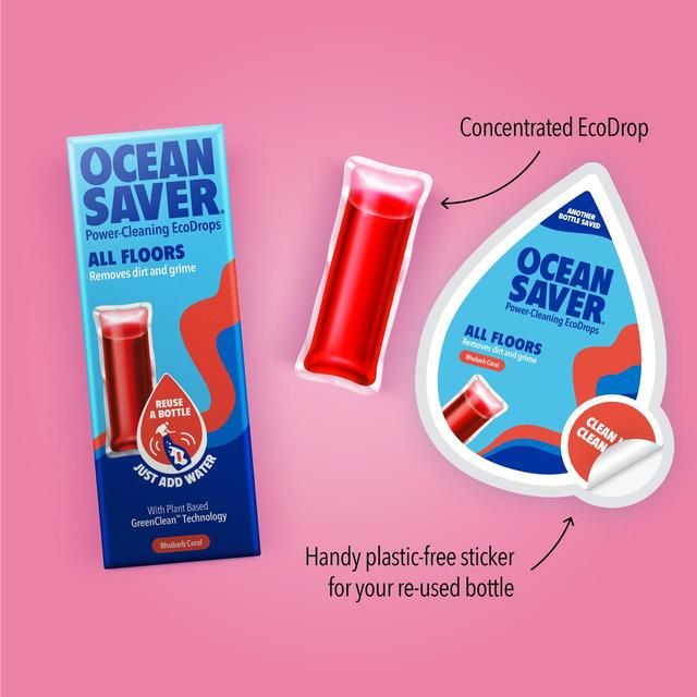 OceanSaver All Purpose Floor EcoDrop Rhubarb Coral   10ml