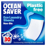 OceanSaver Eco Laundry Detergent Sheets Non Bio 30 Washes   30 per pack