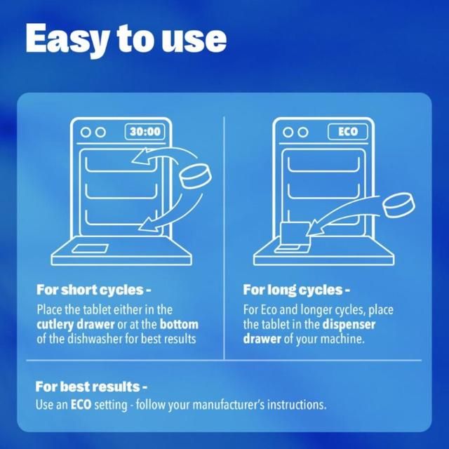OceanSaver Plastic Free Eco Dishwasher Tablets   30 per pack