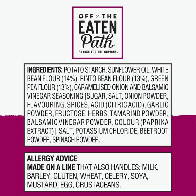 Off The Eaten Path Balsamic Vinegar Bean Sticks Sharing Bag Crisps   100g