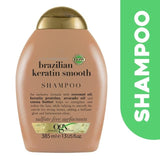 OGX Ever Straightening+ Brazilian Keratin Smooth pH Balanced Shampoo   385ml