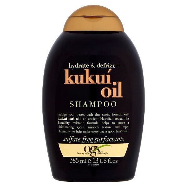 OGX Hydrate &amp;amp; Defrizz+ Kukui Oil pH Balanced Shampoo 385ml