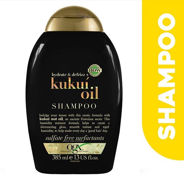 OGX Hydrate &amp;amp; Defrizz+ Kukui Oil pH Balanced Shampoo 385ml