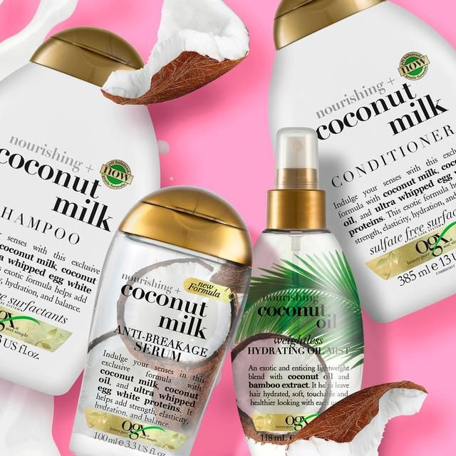 OGX Nourishing+ Coconut Milk pH Balanced Shampoo   385ml