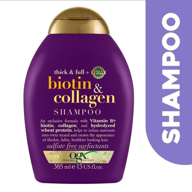 OGX Thick &amp;amp; Full+ Biotin &amp;amp; Collagen pH Balanced Shampoo   385ml