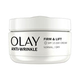 Olay Anti-Wrinkle Firm &amp;amp; Lift Day Cream With SPF15, For Fine Lines &amp;amp; Wrinkles,50ml