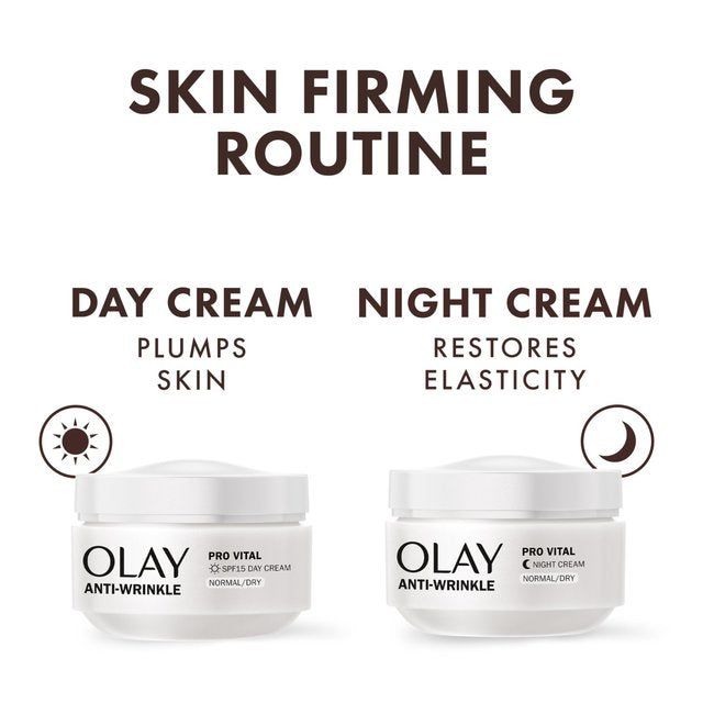 Olay Anti-Wrinkle Pro Vital Moisturiser Day Cream Mature Skin   50ml