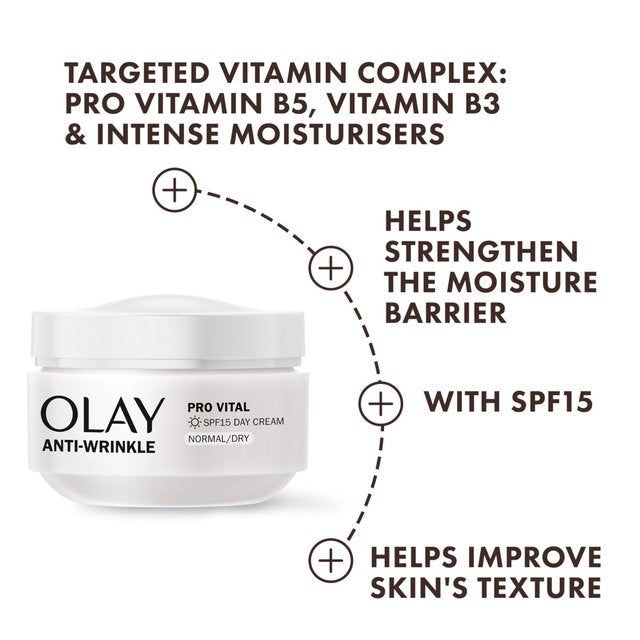 Olay Anti-Wrinkle Pro Vital Moisturiser Day Cream Mature Skin   50ml