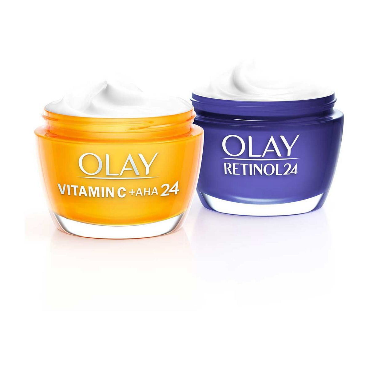 Olay Best Sellers with Vitamin C + AHA24 Day Moisturiser &amp;amp; Retinol24 Night Moisturiser Bundle