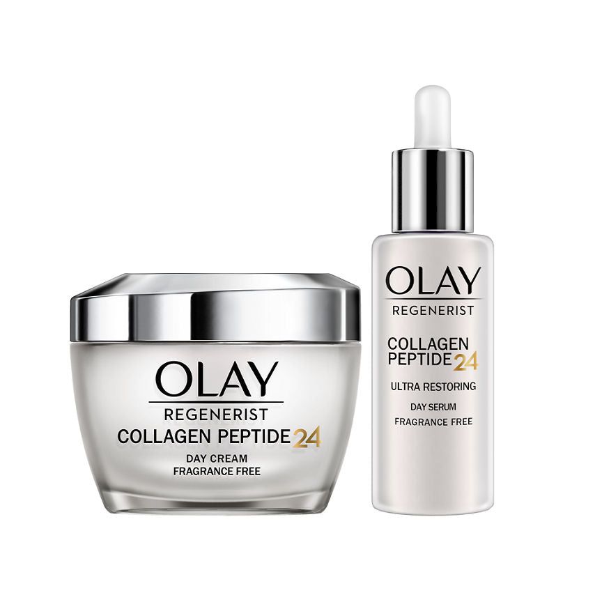 Olay Collagen Peptide 24&amp;nbsp; Day Cream &amp;amp; Serum Bundle
