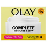 Olay Complete Moisturise &amp;amp; Glow Day Cream With SPF15, For Healthy Glowing Skin,50ml