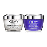 Olay Day &amp;amp; Dream with Collagen Peptide24 Day Moisturiser &amp;amp; Retinol24 Night Moisturiser Bundle