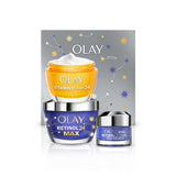 Olay Giftset Vitamin C+AHA24 Day + Retinol24 Max Night Moisturiser 50ml &amp;amp; Retinol24 Max Night Eye Cream 15ml