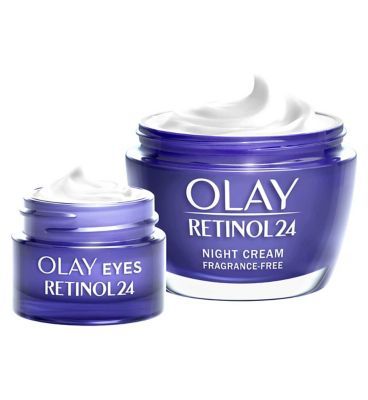 Olay Retinol Night Facial Moisturiser &amp;amp; Retinol Night Eye Moisturiser Bundle
