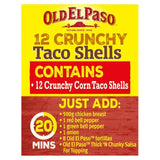 Old El Paso Crunchy Taco Shells   156g