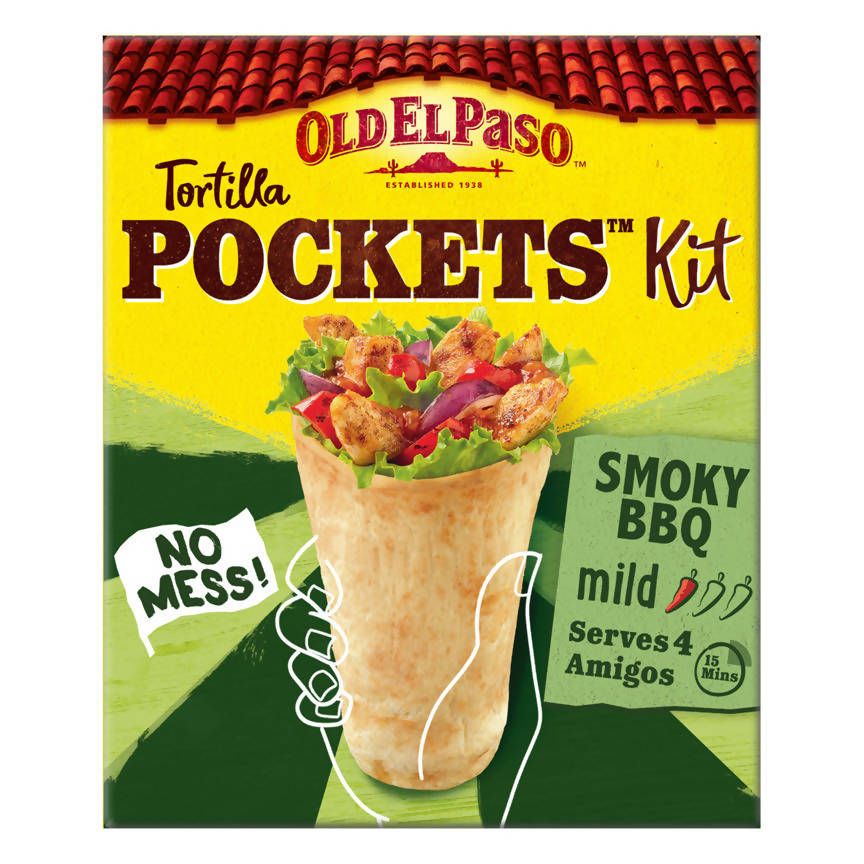 Old El Paso Mild Smoky BBQ Tortilla Pockets Fajita Kit