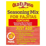 Old El Paso Roasted Tomato &amp;amp; Peppers Fajita Seasoning Mix   30g