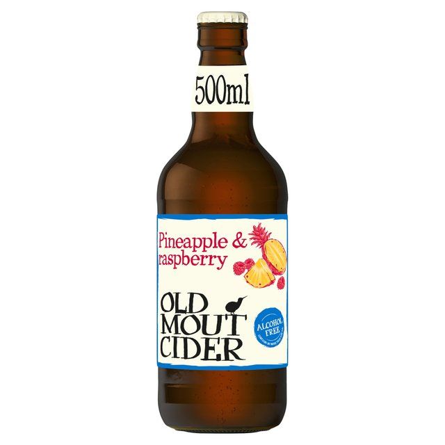 Old Mout Cider Pineapple &amp;amp; Raspberry Alcohol Free Bottle   500ml