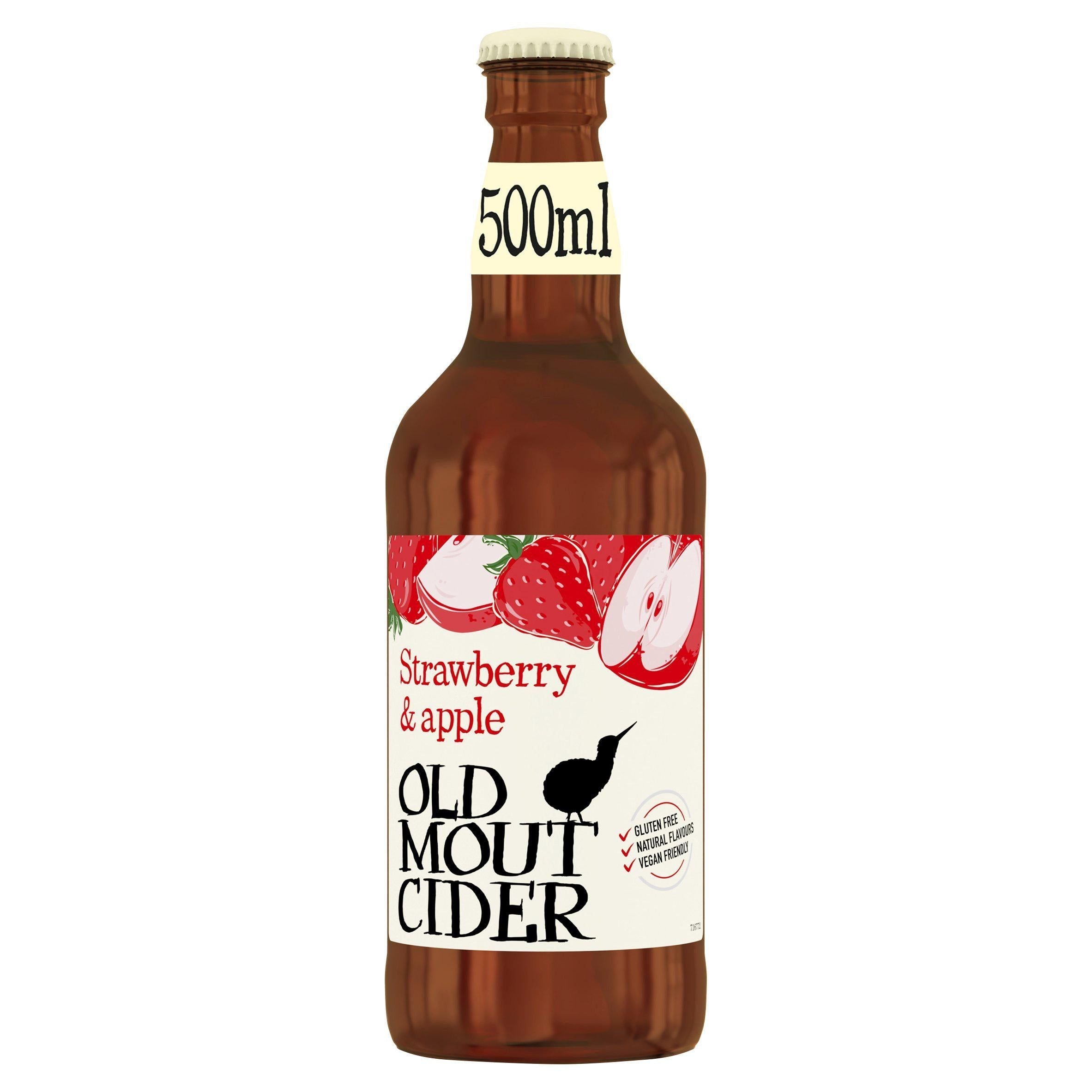 Old Mout Cider Strawberry &amp;amp; Apple Bottle 500ml