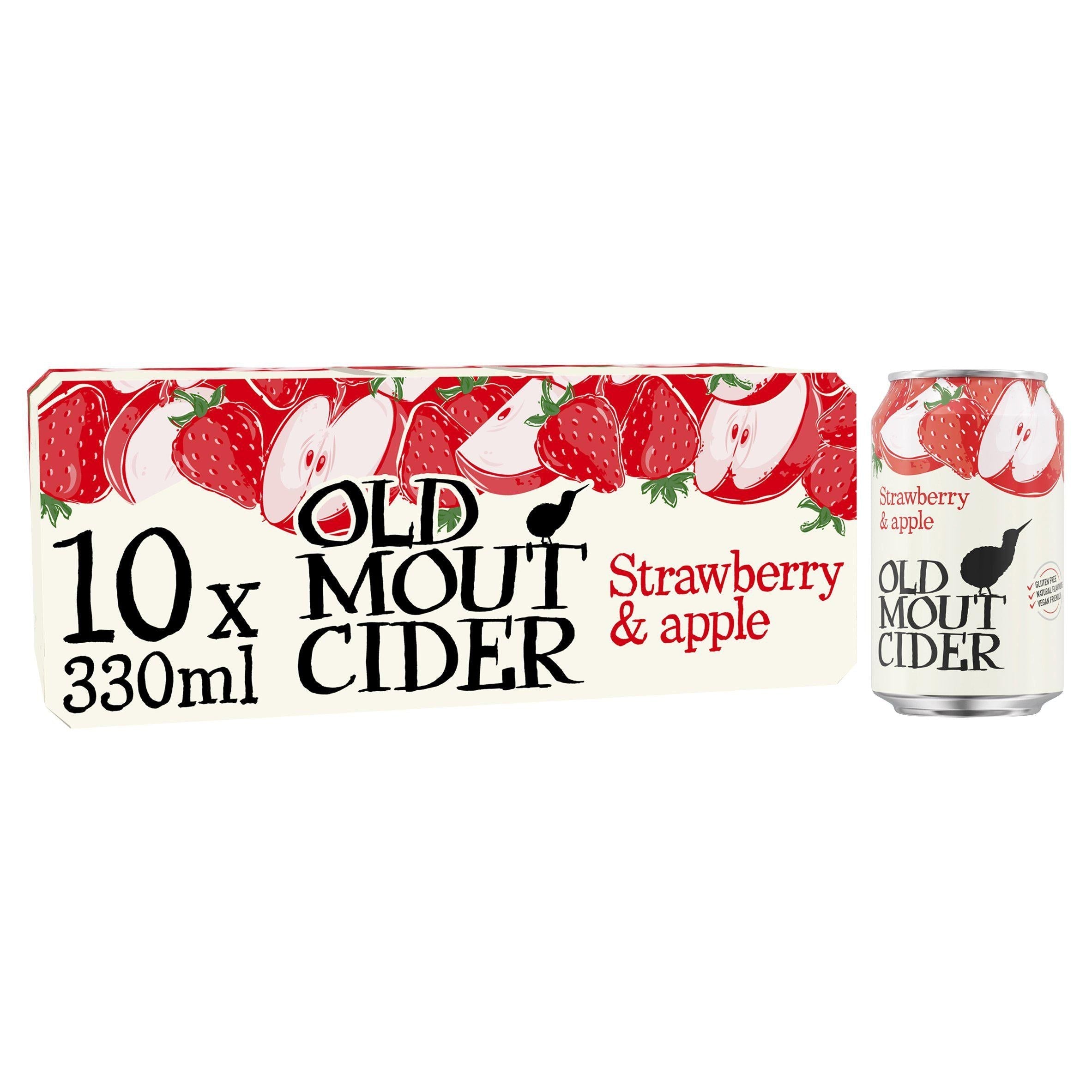 Old Mout Cider Strawberry &amp;amp; Apple Cans 10x330ml
