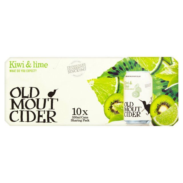 Old Mout Kiwi &amp;amp; Lime Cider Can   10 x 330ml