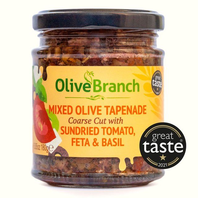 Olive Branch Olive Tapenade with Sundried Tomato Feta &amp;amp; Greek Basil   180g
