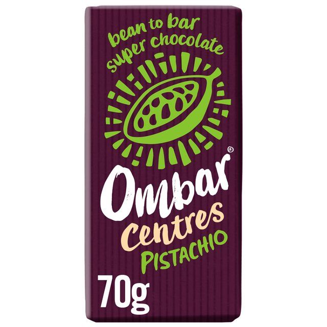 Ombar Centres Pistachio Organic Vegan Fair Trade Chocolate   70g