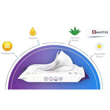 Omnitex Incontinence Cleansing Wipes with Barrier Cream 2x26