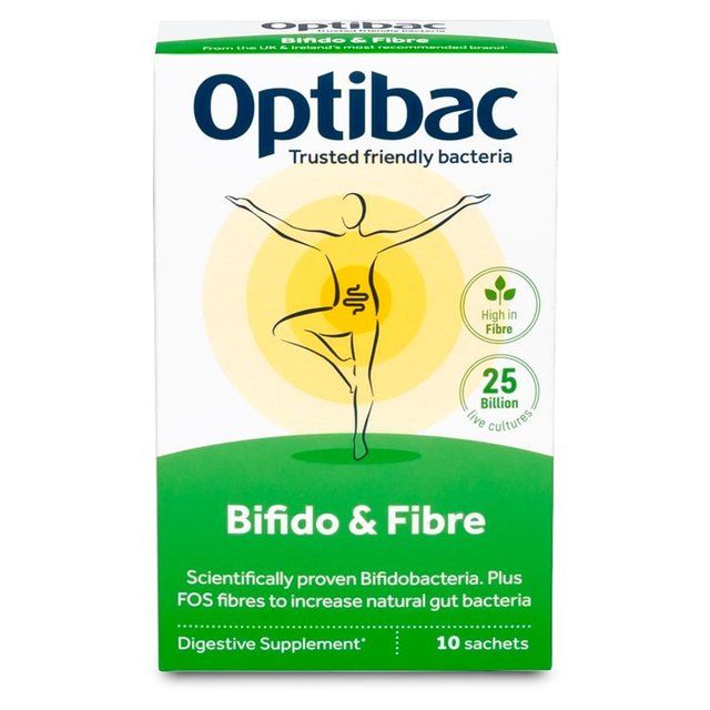 Optibac Probiotics Bifido &amp;amp; Fibre 10 Sachets   10 per pack