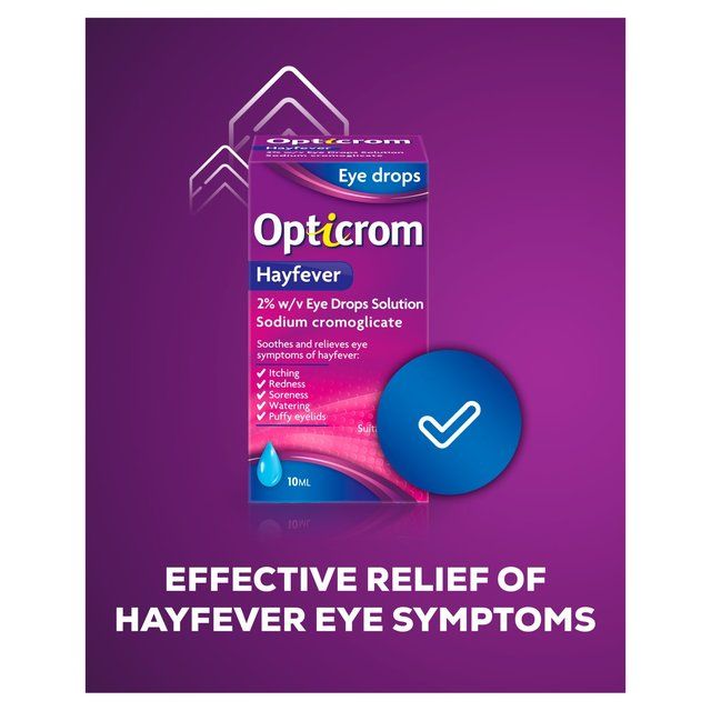Opticrom Hayfever Eye Drops   10ml