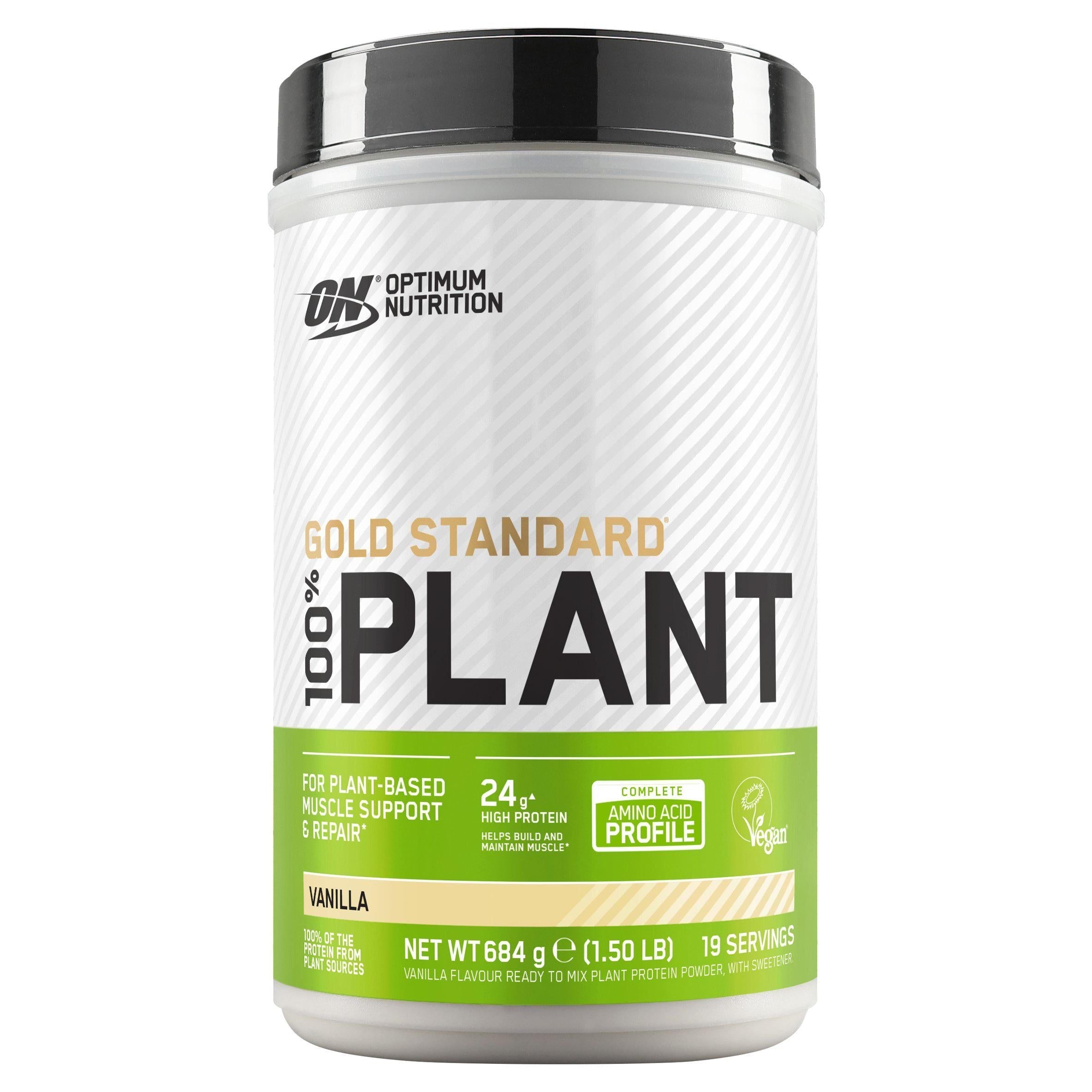Optimum Nutrition Gold Standard 100% Plant Protein Powder French Vanilla Creme Flavour 21 servings 684g