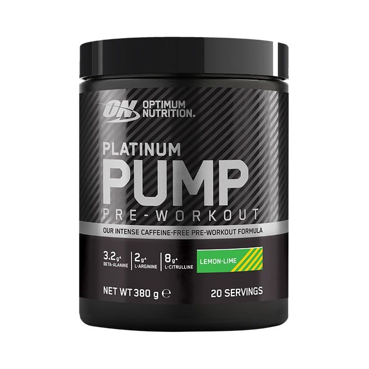 Optimum Nutrition Platinum Pump Pre-workout Blue Raspberry 380g Lemon Lime