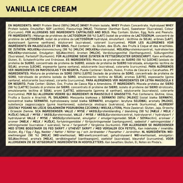 Optimum Nutrition Vanilla Ice Cream&amp;nbsp;Whey Protein Powder