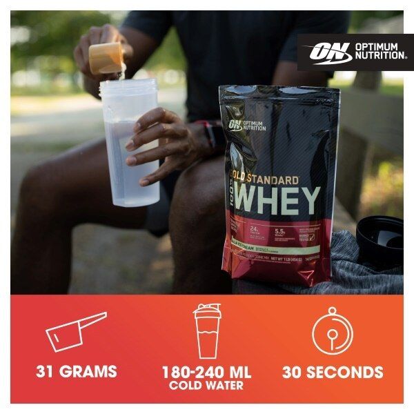 Optimum Nutrition Vanilla Ice Cream&amp;nbsp;Whey Protein Powder