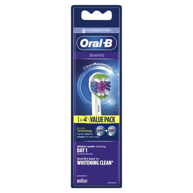 Oral-B 3DWhite Toothbrush Heads   4 per pack