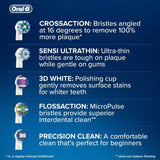 Oral B Crossaction Toothbrush Heads Black   4 per pack