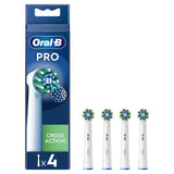 Oral-B CrossAction Toothbrush Heads - White   4 per pack