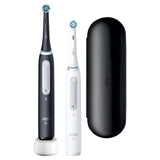 Oral-B iO 4 Black &amp;amp; White Electric Toothbrush Duo Pack + Travel Case   2 per pack