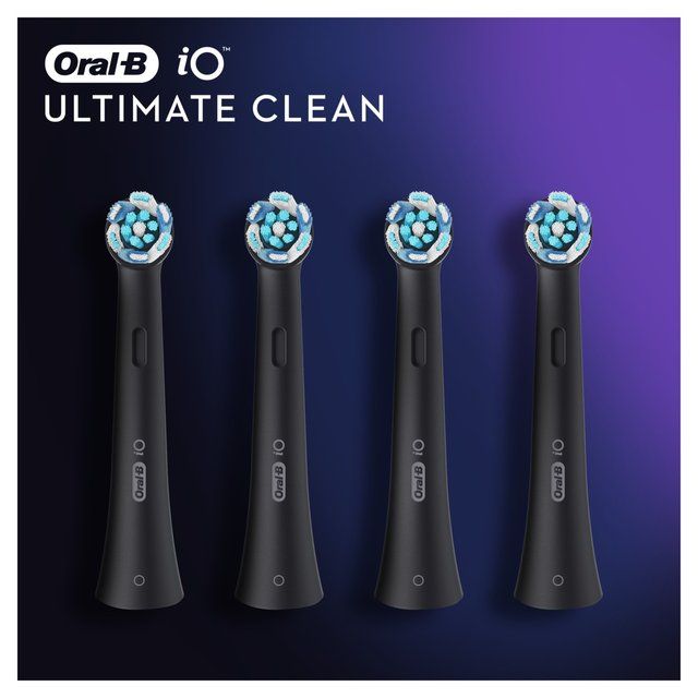 Oral-B iO Ultimate Clean Black Electric Toothbrush Heads    4 per pack