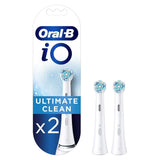 Oral-B iO&amp;trade; Ultimate Clean White Replacement Electric Toothbrush Heads 2 Pack