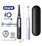 Oral-B iO4 Electric Toothbrushes Black &amp;amp; Lavender - Duo Pack