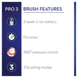 Oral-B Pro 3 - 3000 - Pink Electric Toothbrush Designed By Braun