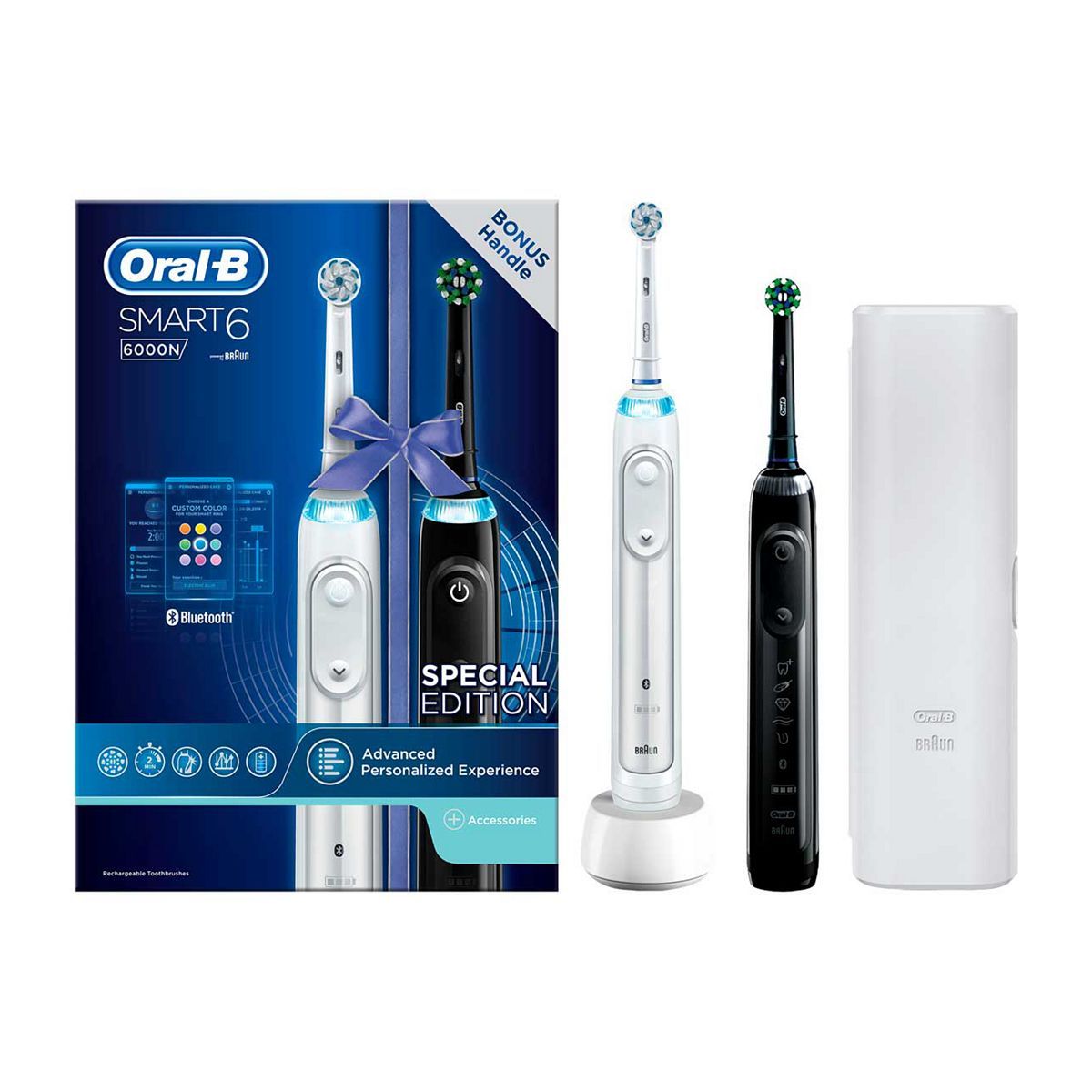 Oral-B Smart 6 Black &amp;amp; White Electric Toothbrush Duo Pack
