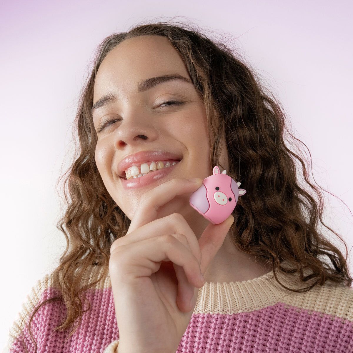 Ordo Squishmallows Patty The Cow Rechargeable Kids Toothbrush &amp;amp; 6 Brush Heads