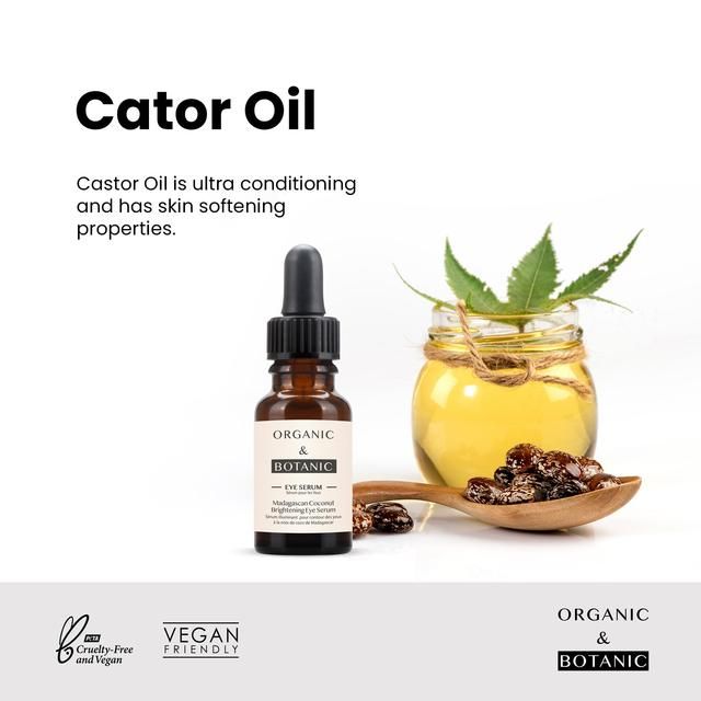 Organic &amp;amp; Botanic Madagascan Coconut Depuffing Eye Serum    15ml