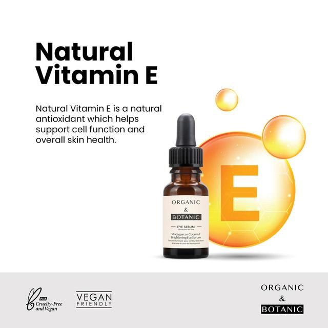 Organic &amp;amp; Botanic Madagascan Coconut Depuffing Eye Serum    15ml