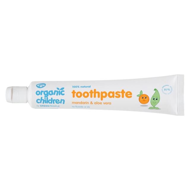 Organic Children Mandarin &amp;amp; Aloe Vera Fluoride Free Toothpaste   50ml