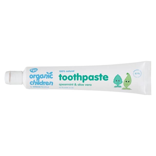 Organic Children Spearmint &amp;amp; Aloe Vera Fluoride Free Toothpaste   50ml